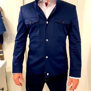 Stare and Liberty Athletic fit field jacket in cobalt blue. Size large.